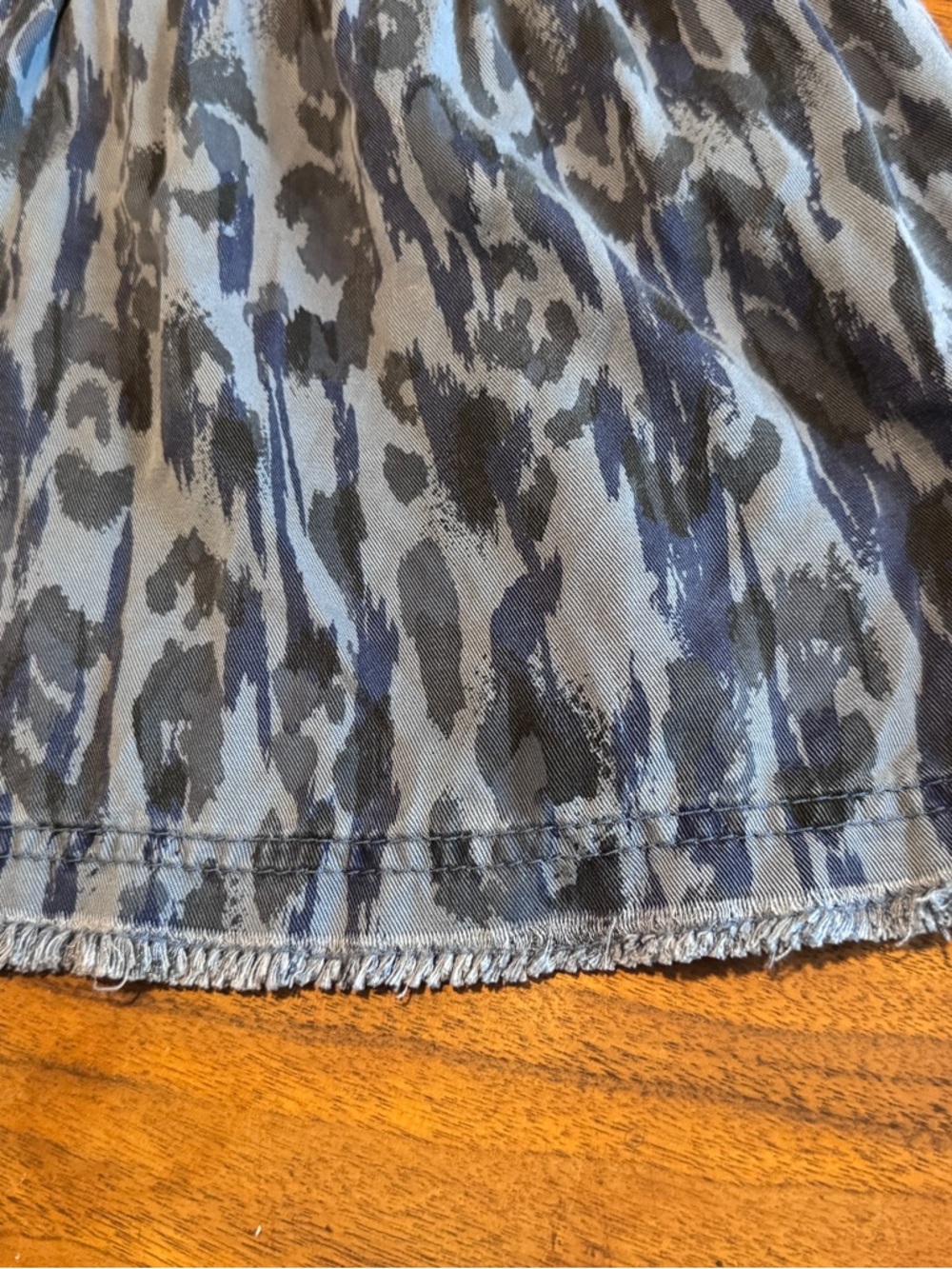 Anthropologie Jenee Lycocell Tiered Leopard print Dress with Raw Edges in EUC M - Picture 6 of 11